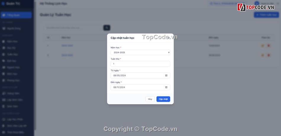 quản lí sinh viên,lịch,lập lịch